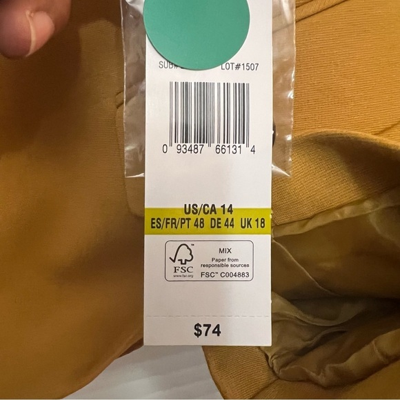 Black Label Gorgeous Mustard Yellow Blazer . NWT - Picture 7 of 7